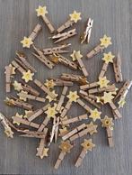 Houten kerstknijpers , om kaarten op te hangen, Diversen, Kerst, Ophalen of Verzenden