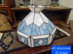 Tiffany-stijl hanglamp, Huis en Inrichting, Lampen | Lampenkappen, Ophalen of Verzenden, Nieuw, Blauw, Rond