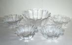 Vintage Dartington Art Glass dessert set, Frank Thrower, 70s, Antiek en Kunst, Ophalen of Verzenden