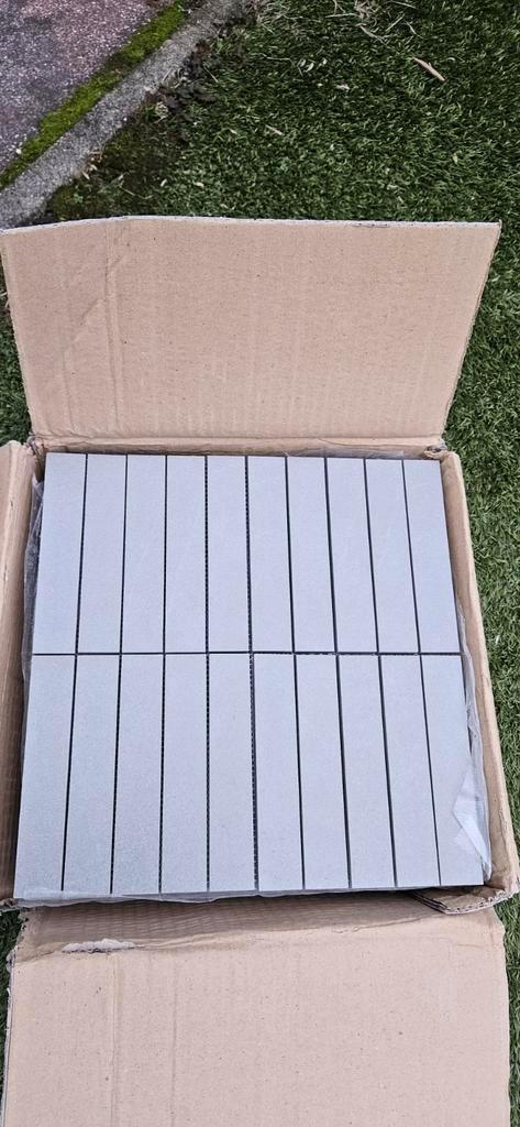 Restant tegelmatjes - 1 3/4 pak, Doe-het-zelf en Verbouw, Tegels, Zo goed als nieuw, Wandtegels, Keramiek, 20 tot 40 cm, 20 tot 40 cm