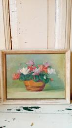 Schilderij Pot met cyclamen, Verzenden
