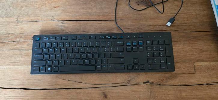 Dell Bedraad Toetsenbord - Voetje Ontbreekt, Computers en Software, Toetsenborden, Gebruikt, Qwerty, Bedraad, Multimediatoetsen