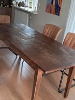 Eiken houten tafel, Huis en Inrichting, Tafels | Eettafels, 200 cm of meer, Zo goed als nieuw, Vijf personen of meer, Rechthoekig