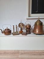 Te koop ,koperen doofpot en olie lamp, Antiek en Kunst, Antiek | Koper en Brons, Ophalen of Verzenden