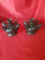 Set tulpenvazen zwart, Huis en Inrichting, Woonaccessoires | Vazen, Zwart, Ophalen of Verzenden, Minder dan 50 cm, Glas