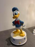 Donald Duck op verhoging schmid muziekdoos jaren 80, Verzamelen, Disney, Donald Duck, Ophalen of Verzenden