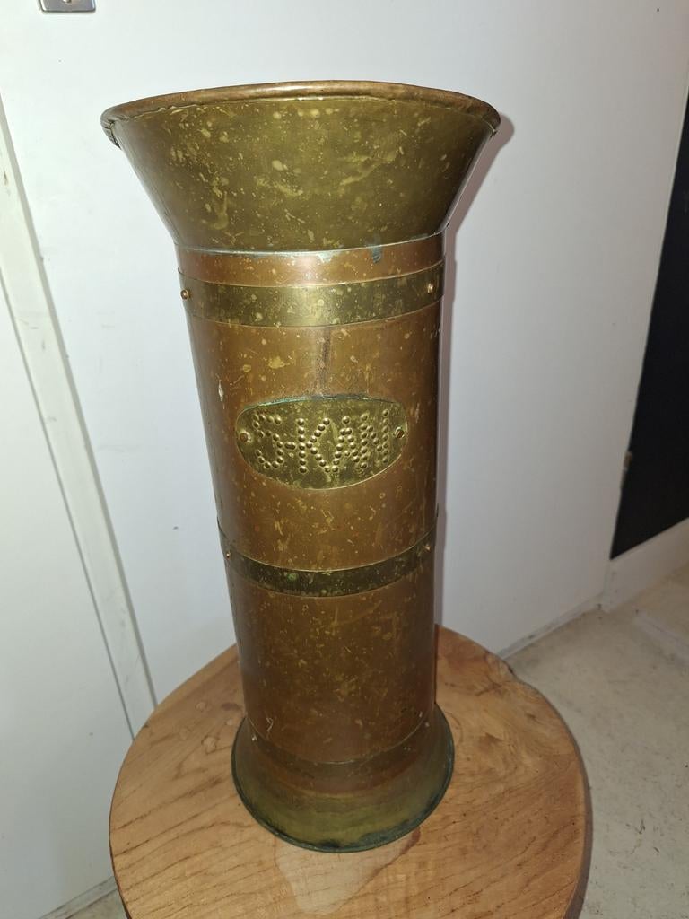 Antieke koperen kolenkit, Antiek en Kunst, Antiek | Koper en Brons, Ophalen of Verzenden