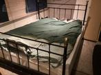 Aluminium bed, Huis en Inrichting, Slaapkamer | Bedden, Ophalen, Zwart, Tweepersoons, 180 cm