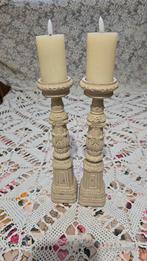 Brocante kleine kandelaars kerkkandelaars, Ophalen of Verzenden, Zo goed als nieuw, Overige materialen, Minder dan 25 cm