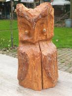 Vintage Handgesneden houten uil, Antiek en Kunst, Ophalen of Verzenden