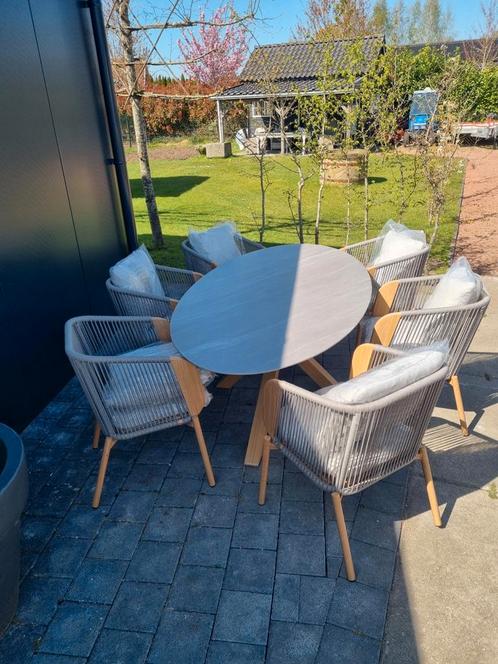 UNIEKE TUINSET NERGENS TE KOOP GEHEEL VAN ALUMINIUM, Tuin en Terras, Tuinmeubel-accessoires, Nieuw, Ophalen