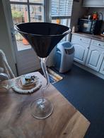 Moderne ton vaas - 60 cm hoog, 50 tot 75 cm, Zwart, Ophalen of Verzenden, Glas