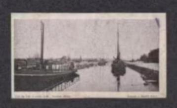 Kalenderplaatje Raalte Kanaal Schepen 1910. beschikbaar voor biedingen