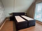 Boxspring Antraciet 160x200 cm, Huis en Inrichting, Slaapkamer | Bedden, Ophalen, Tweepersoons, Zo goed als nieuw, 200 cm