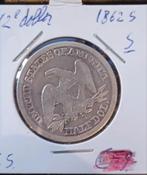 Verenigde Staten. Half dollar "Seated Liberty" 1862S, Postzegels en Munten, Munten | Amerika, Ophalen of Verzenden, Noord-Amerika
