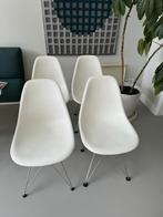 4x Vitra Eames DSR wit originele stoelen, Huis en Inrichting, Wit, Zo goed als nieuw, Ophalen