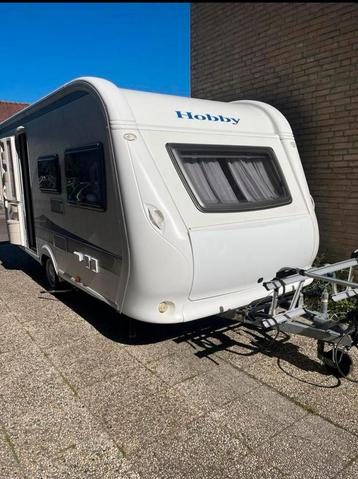 Hobby Excellent 455 UF/Mover/Voortent/Nwe banden/Fietsenrek beschikbaar voor biedingen