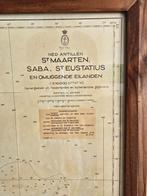 Nautische kaart van St. Maarten, Saba en St. Eustatius, Verzamelen, Ophalen, Gebruikt, Kaart, Foto of Prent