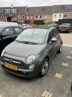 Fiat 500 1.2 Cabrio 2013 Grijs Lounge, Auto's, Voorwielaandrijving, Stof, 4 cilinders, Cabriolet