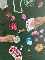 Poker tafel schilderij, Antiek en Kunst, Ophalen of Verzenden