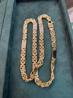 18KT Goud - 159 Gram - Ketting - PLATTE KONING -Herenketting, Ophalen, Nieuw, Goud