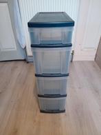 2 stuks kunststof ladekastjes, Ophalen, Gebruikt, Minder dan 100 cm, 25 tot 50 cm