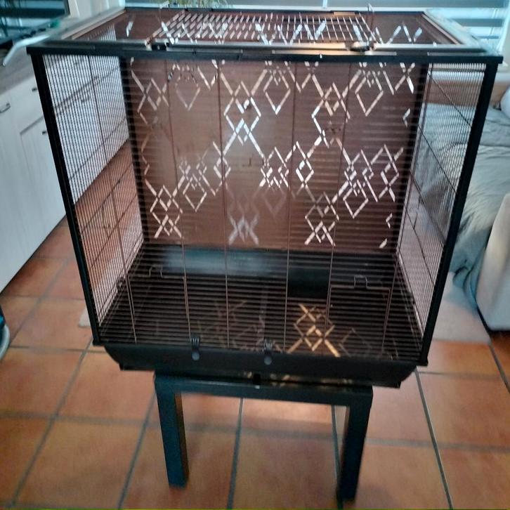 Vogelkooi, Dieren en Toebehoren, Vogels | Hokken en Kooien, Gebruikt, Vogelkooi, Metaal, Ophalen