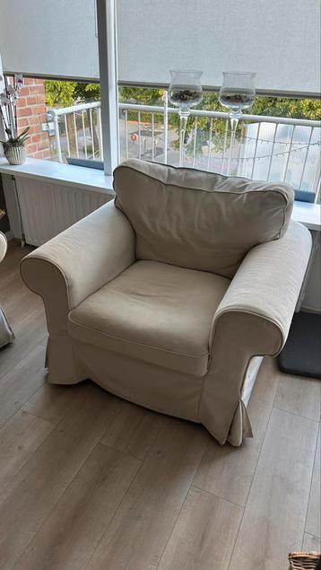 IKEA EKTORP fauteuil - beige beschikbaar voor biedingen