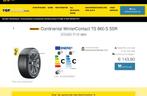 2 x winter run flat BMW. Continental 205 60 16 TS860 S SSR, Ophalen, Gebruikt, 16 inch, Band(en)