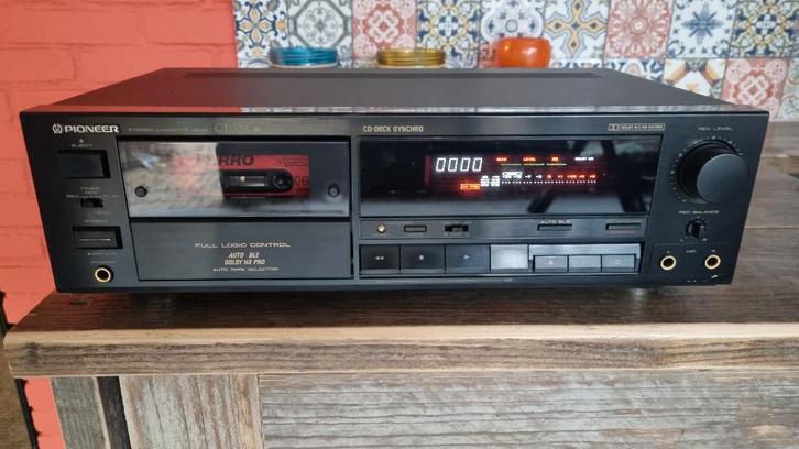 PIONEER CT-339 STEREO CASSETTE DECK zo goed als nieuw, Cd's en Dvd's, Cassettebandjes, Zo goed als nieuw, Origineel, Overige genres