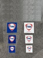 6 fraaie FINA stickers sticker. 3 witte en 3 blauwe., Verzamelen, Merken en Reclamevoorwerpen, Ophalen of Verzenden, Gebruikt