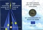 2 Euro Belgie 2007 - Verdrag van Rome (VVR) - BU Coincard, Verzenden, België, 2 euro, Losse munt