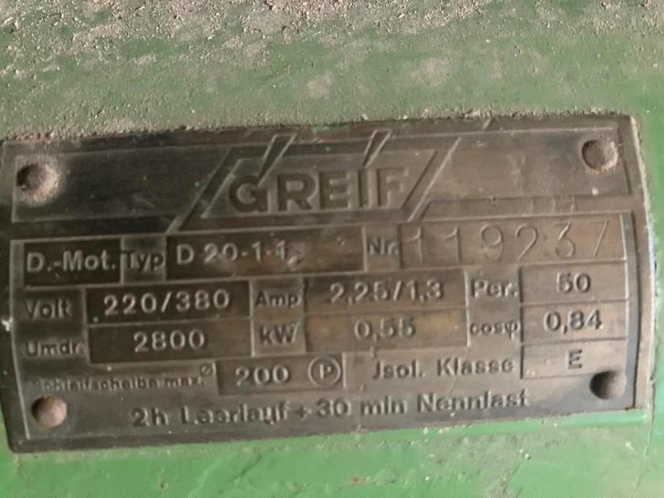 Professionele Slijpmachine - Greif D 20-1-1, Doe-het-zelf en Verbouw, Gereedschap | Slijpmachines, Gebruikt, Werkbankslijpmachine