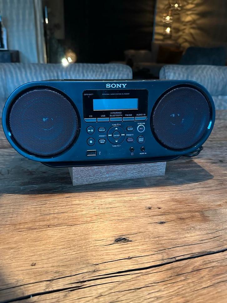 Sony ZS-RS60BT Radio/CD Speler/bluetooth/usb, Audio, Tv en Foto, Radio's, Zo goed als nieuw, Radio, Met cd-speler, Ophalen of Verzenden