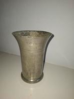 Antiek Tinnen Vaasje - 13cm, Ophalen of Verzenden