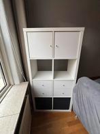 Kallax kast incl. 4 zwarte manden, Huis en Inrichting, Ophalen, Gebruikt, 100 tot 150 cm, 50 tot 100 cm