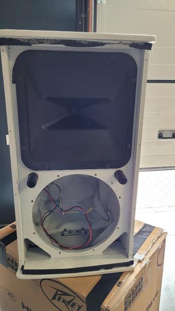 4x Lege Peavey speakerkasten, wel filters en hoorn beschikbaar voor biedingen