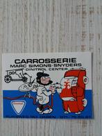 sticker CARROSSERIE Marc Simons Snyders DINITROL CENTER, Ophalen of Verzenden, Zo goed als nieuw, Bedrijf of Vereniging