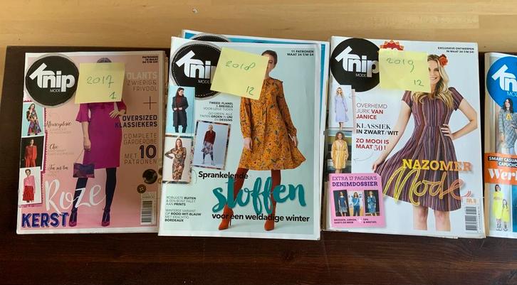 Knipmode 2017–2023 compleet met patronen – 36 stuks, Boeken, Tijdschriften en Kranten, Gelezen, Sport en Vrije tijd, Ophalen