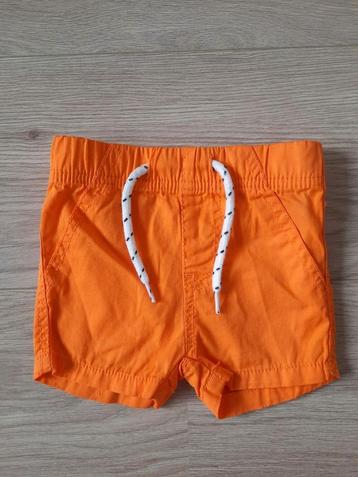 NIEUW! Oranje Korte Baby Broek Zomerbroek Maat 68 beschikbaar voor biedingen