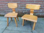 schoolstoeltje kleuter Vintage, Ophalen, Gebruikt, Twee, Vintage