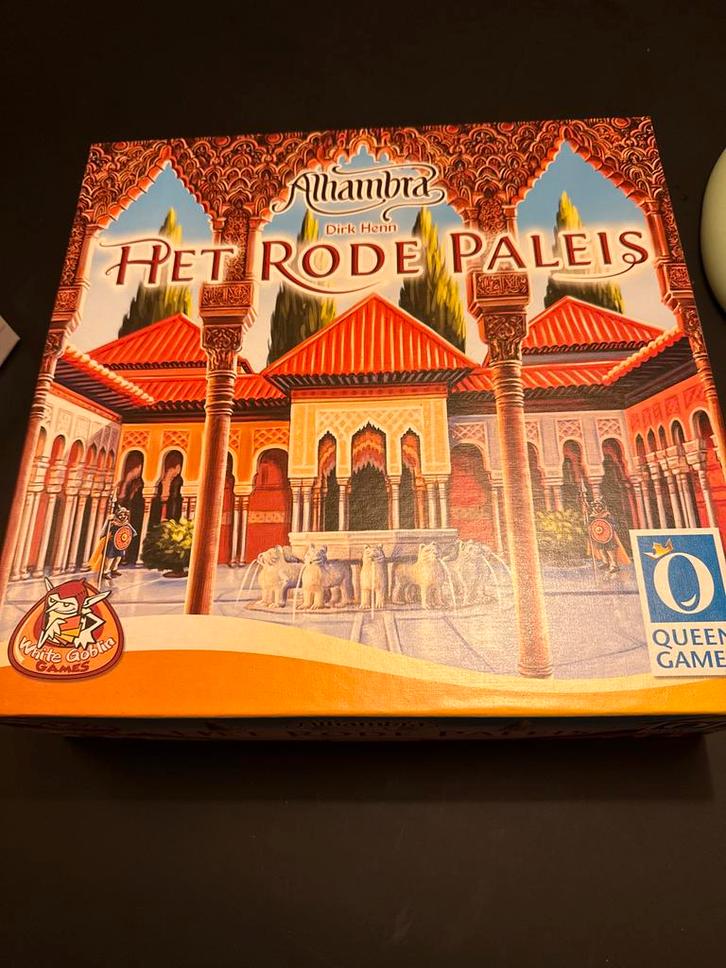 Alhambra: Het Rode Paleis Bordspel, Hobby en Vrije tijd, Gezelschapsspellen | Bordspellen, Zo goed als nieuw, Een of twee spelers