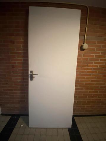 Gratis ophalen: Binnendeur hout wit + kozijn