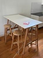 Eettafel + Stoelen (IKEA Fanbyn + Skogsta), Huis en Inrichting, Ophalen, 50 tot 100 cm, 100 tot 150 cm, Zo goed als nieuw