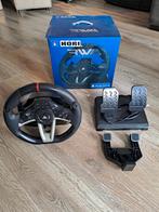 Hori RWA Race stuur met pedalen PS4/PS3/PC, Ophalen of Verzenden, Zo goed als nieuw
