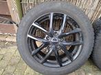 4 winterbanden op mooie zwarte LM velg, Auto-onderdelen, Banden en Velgen, Ophalen, Gebruikt, 16 inch, Banden en Velgen