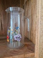 Janneke Brinkman Glazen kan met bloemmotief, Huis en Inrichting, Keuken | Servies, Glas of Glazen, Ophalen of Verzenden, Overige stijlen