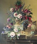 Schilderij pronkstilleven op paneel. Thomas Heesakkers., Ophalen