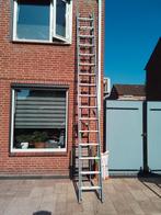 Dirks trekladder 2x16 tredes, Doe-het-zelf en Verbouw, Ladders en Trappen, Ophalen, Zo goed als nieuw, 4 meter of meer