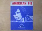 Sheet music Don Mclean American pie, Muziek en Instrumenten, Gebruikt, Gitaar, Ophalen of Verzenden, Artiest of Componist